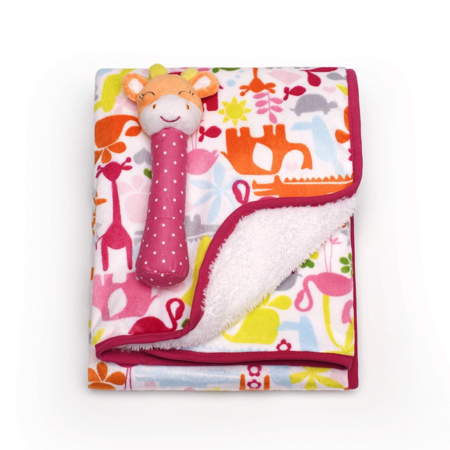 動物毛毯與長頸鹿手搖鈴